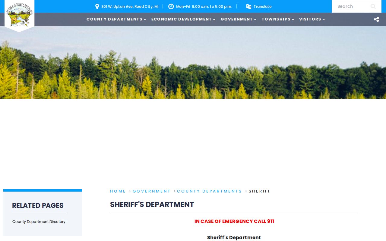 Osceola County arrest lookup through the sheriff and jail